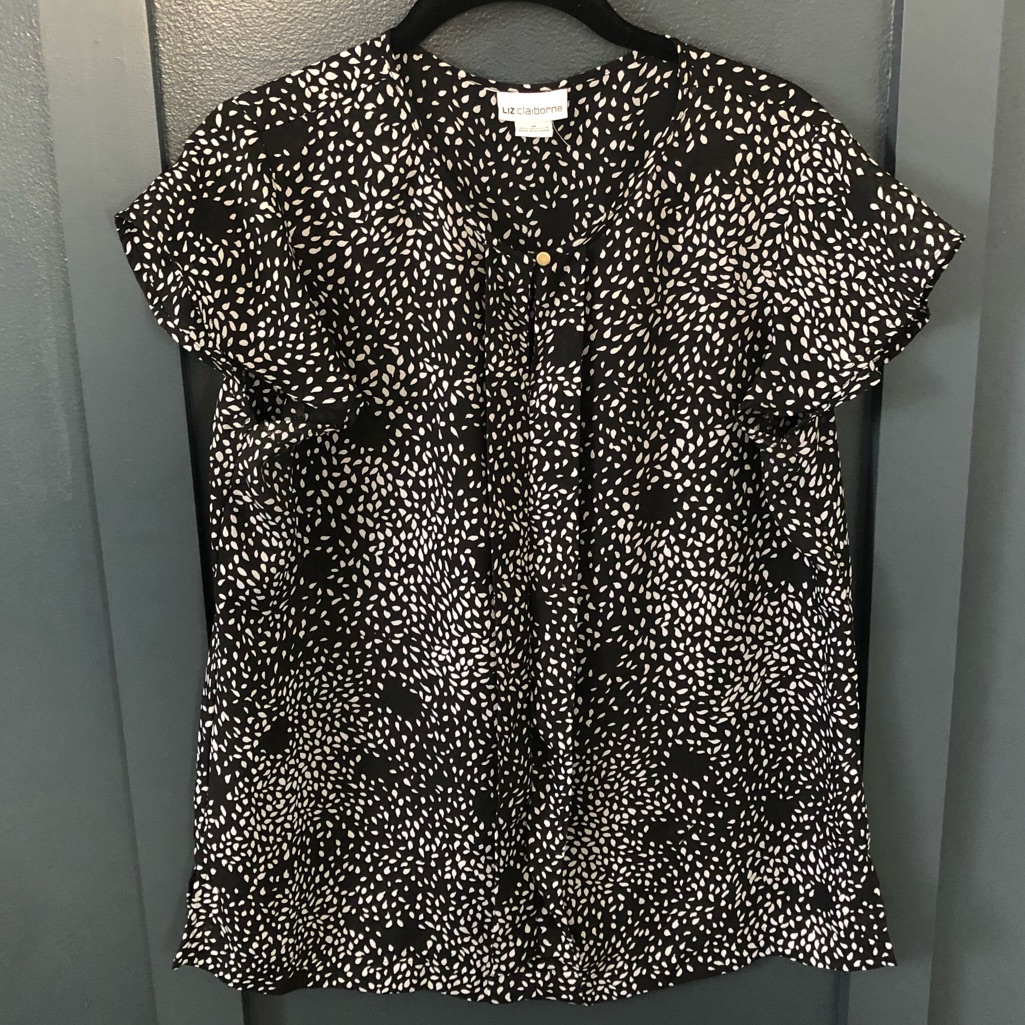 Black/White Patterned Blouse